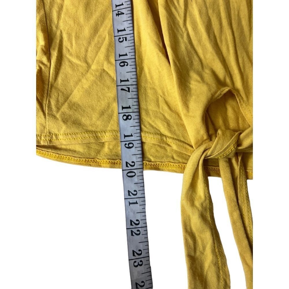Youth In Revolt Women's Yellow Crop Top - Picture 5 of 5